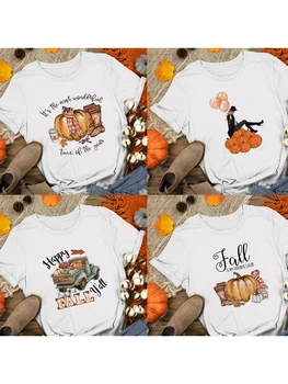 2020 Cad Fericit Dovleac de Halloween Zi Grafic Tricouri Femei cu Maneci Scurte T-shirt Streetwear Estetice Tricouri Partid Cadou Topuri Noi