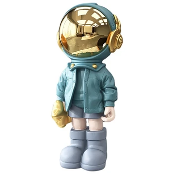 Decor acasă Astronaut Aterizare Ornamente Decor Semi Manual FRP Meserii Pictat Acasă Sculptura Sculptura Astronaut