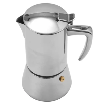 Aparat De Cafea Espresso Cu Oțel Inoxidabil, Moka Pot,Ușor De Utilizat Și Rapid De Curatare Oală,Italian Clasic, Filtru De Cafea