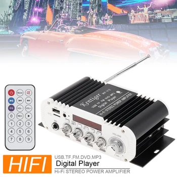 2.1 CH HI-FI Car Audio Subwoofer Amplificator Radio FM-Player Suport SD, USB, DVD cu MP3 pentru Masina Motocicleta Acasă Bluetooth-compatibil